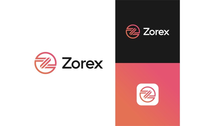 letter z geometric circle logo original