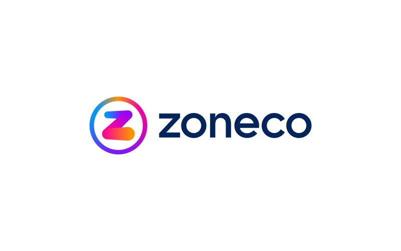 letter z gradient colorful logo original