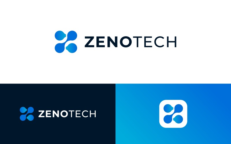letter z neural technology logo original