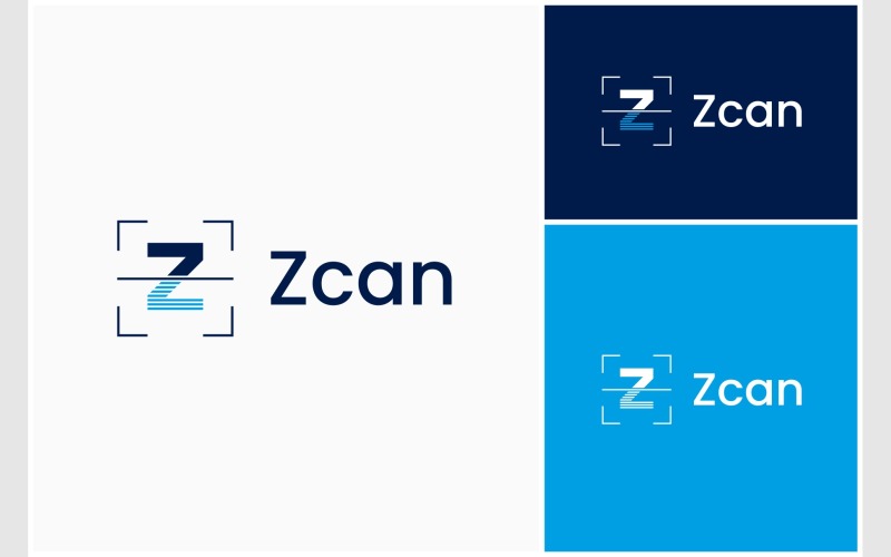 letter z scan scanning logo original