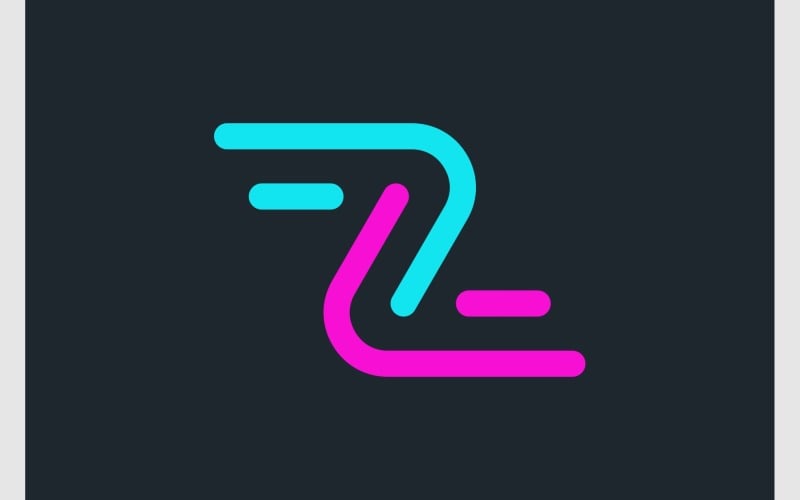 letter z solution technology logo original