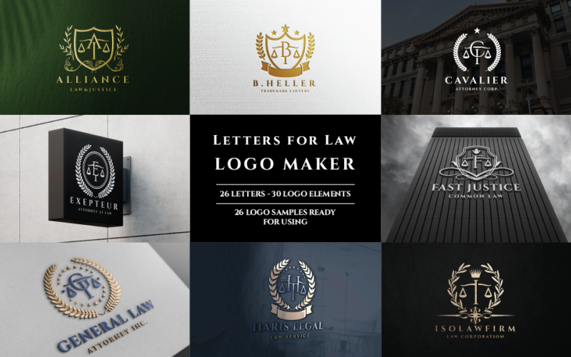 letters for law logo maker kit original