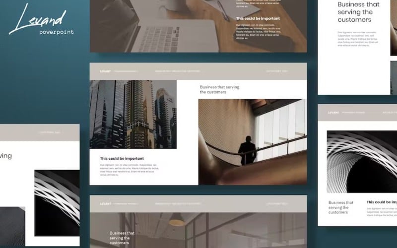 levant architecture powerpoint template original