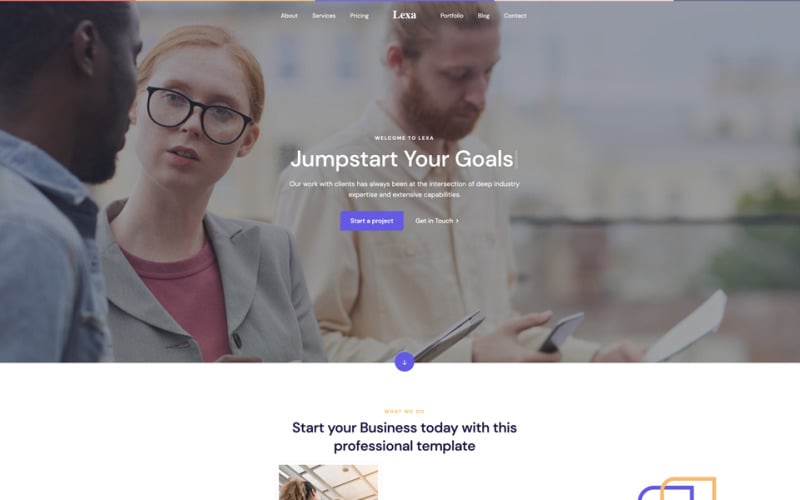 lexa multipurpose creative landing page template original