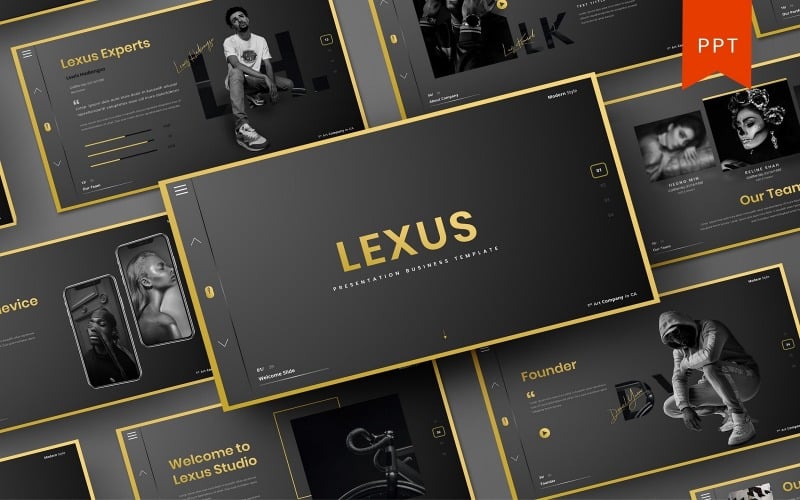 lexus business powerpoint template original