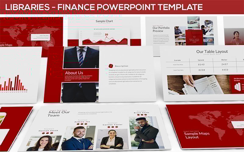 libraries finance powerpoint template original