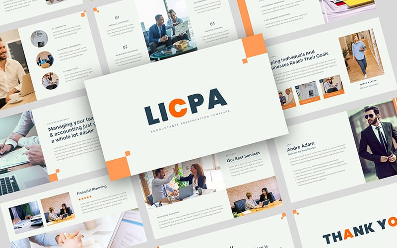 licpa accountants presentation powerpoint template original