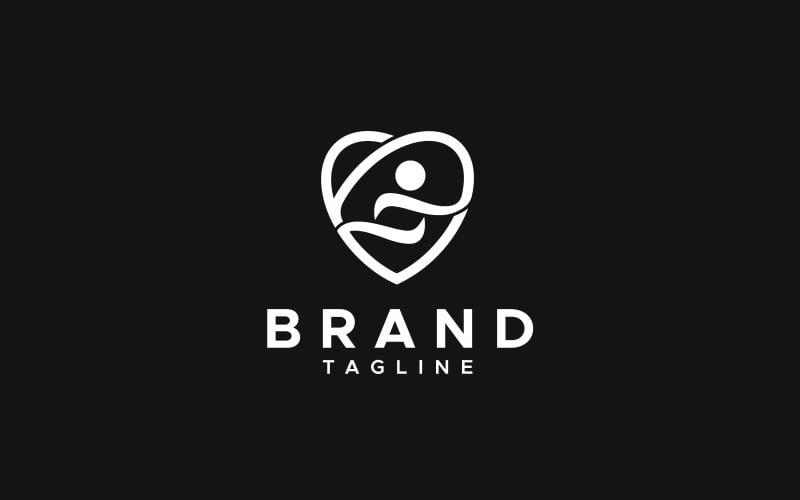 life coaching love logo design template original