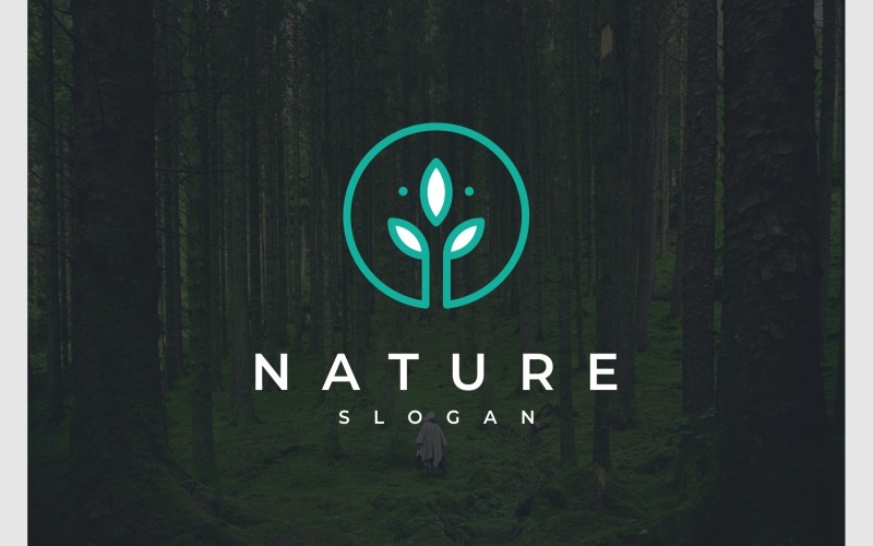 life leaf organic flower logo original