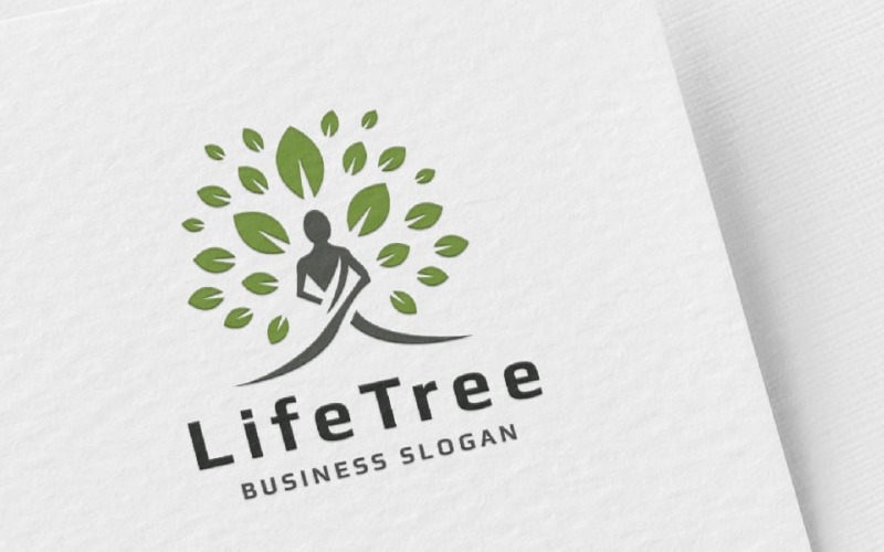 life tree vitality logo template original