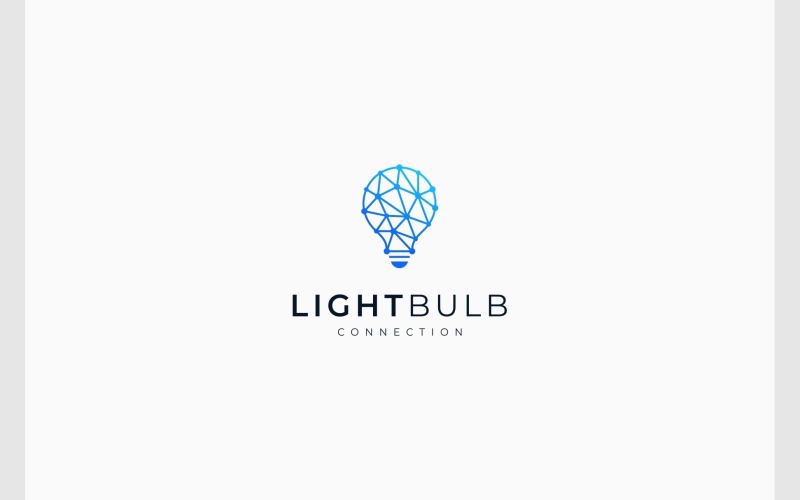 light bulb connection technology logo original