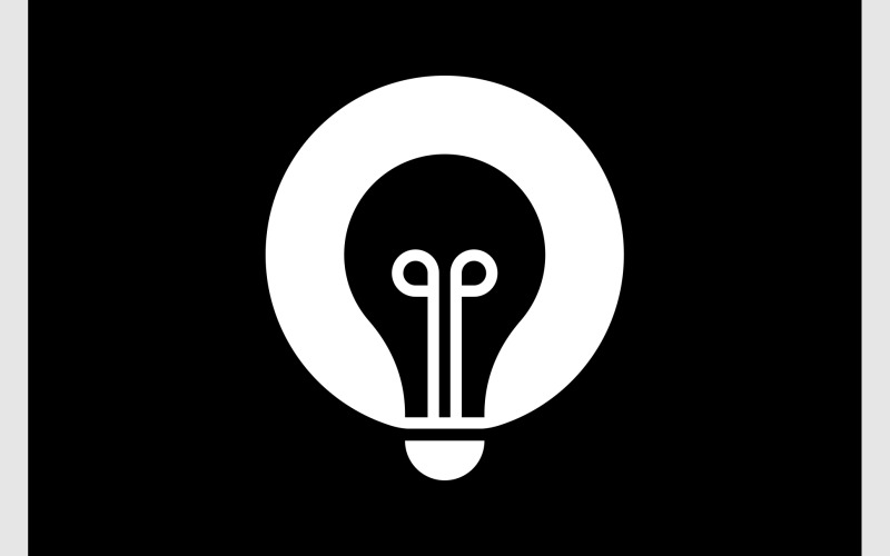 light bulb lamp idea creative logo original