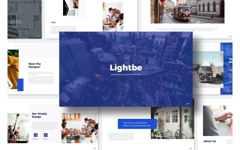 lightbe powerpoint presentation template original