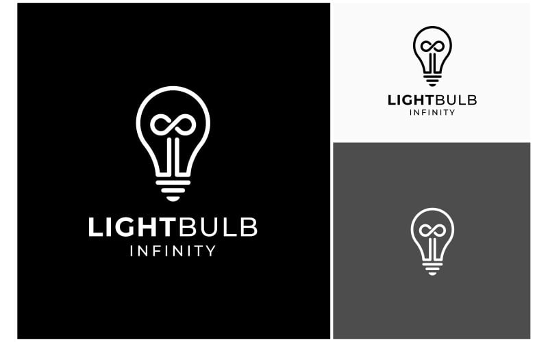 lightbulb infinity innovation logo original