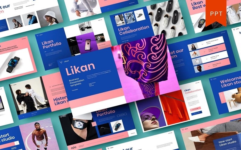 likan business powerpoint template original