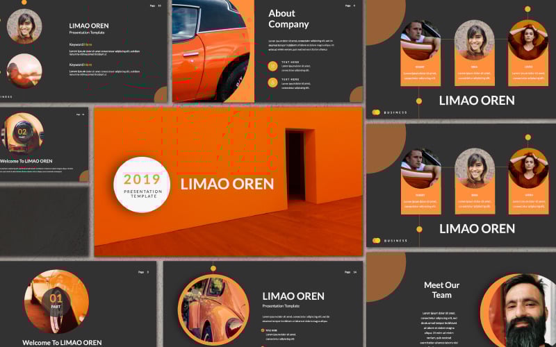 limaou oren presentation powerpoint template original