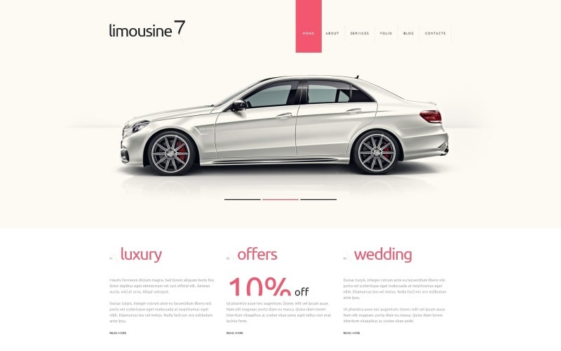 limousine service joomla template original