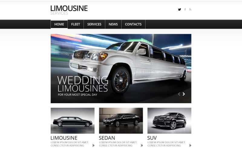 limousine services joomla template original