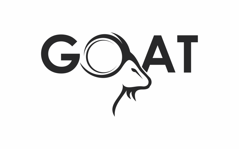 line goat logo abstac template original