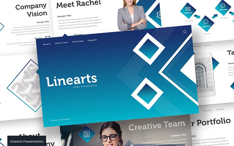 linearts powerpoint template original
