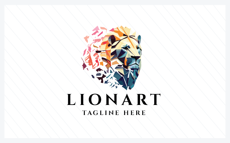 lion art pro logo template original