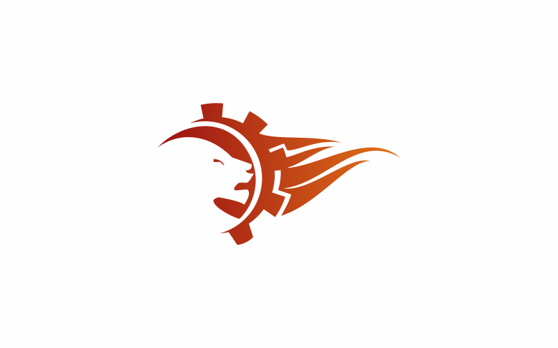 lion gear aftrac logo template original