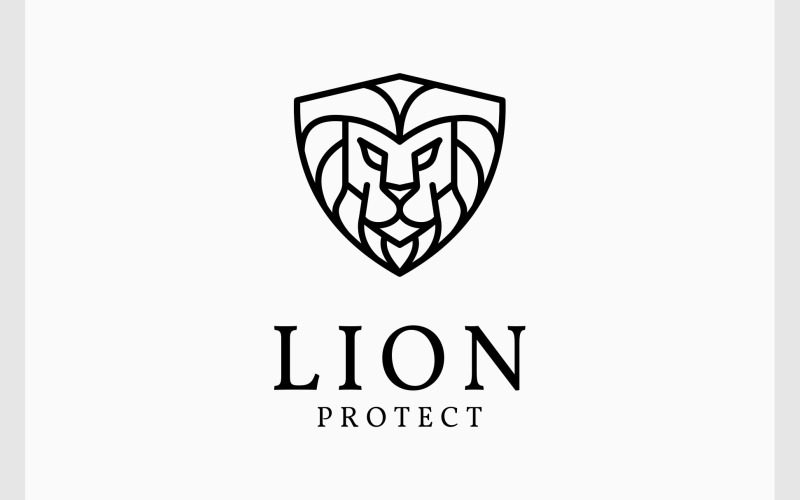 lion protection shield logo original