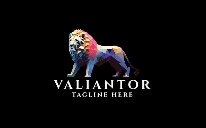 lion valiantor branding logo original