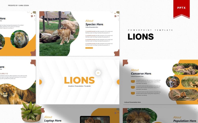 lions powerpoint template original