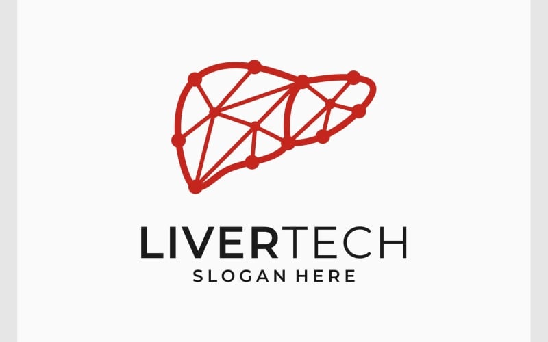 liver organ connection tech logo original