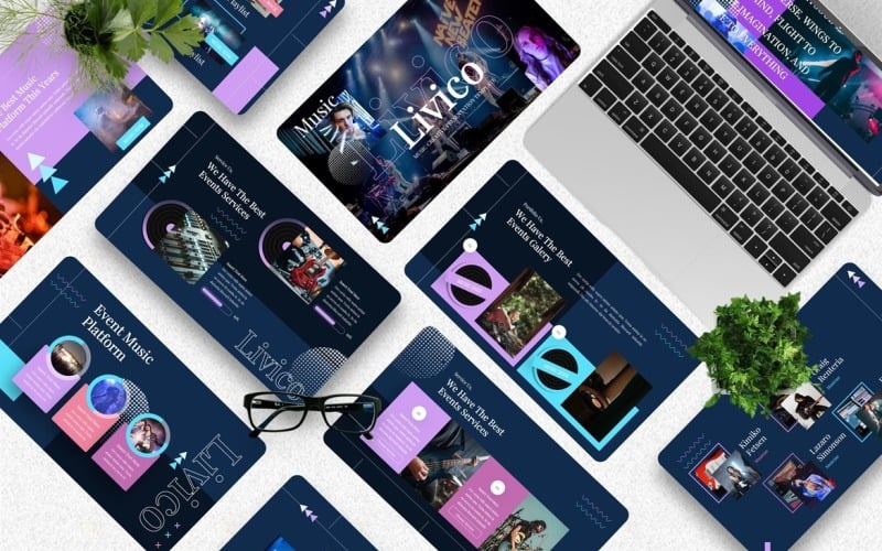livico musical creative powerpoint template original