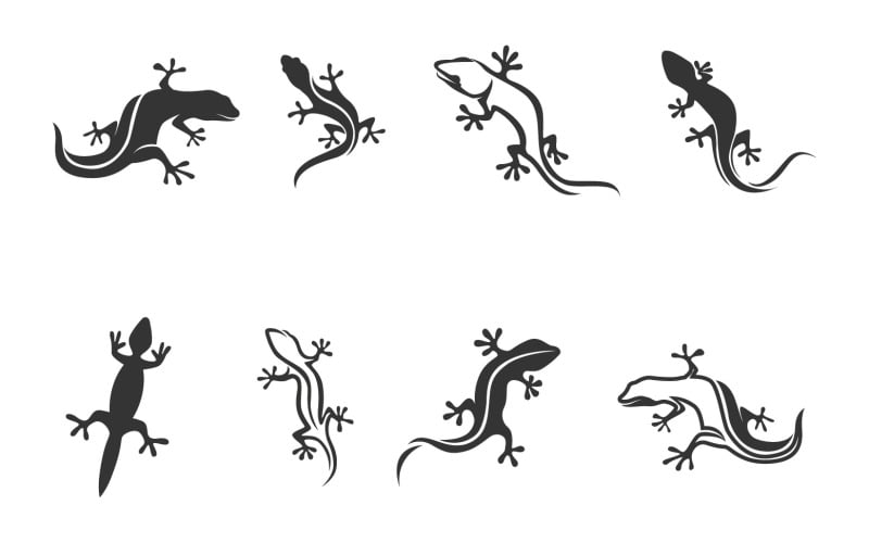 lizard logo and symbol vector original