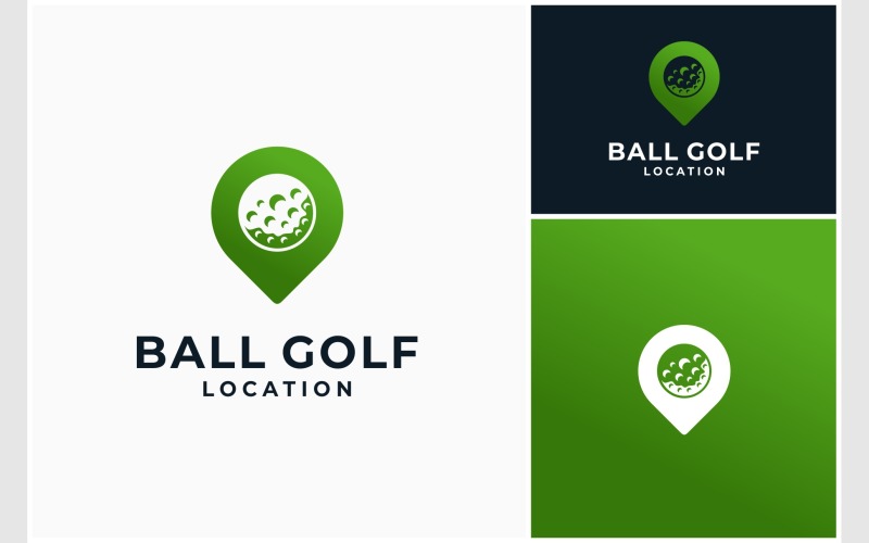 location ball golf sport logo original