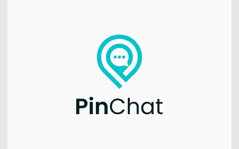 location pin map bubble chat logo original
