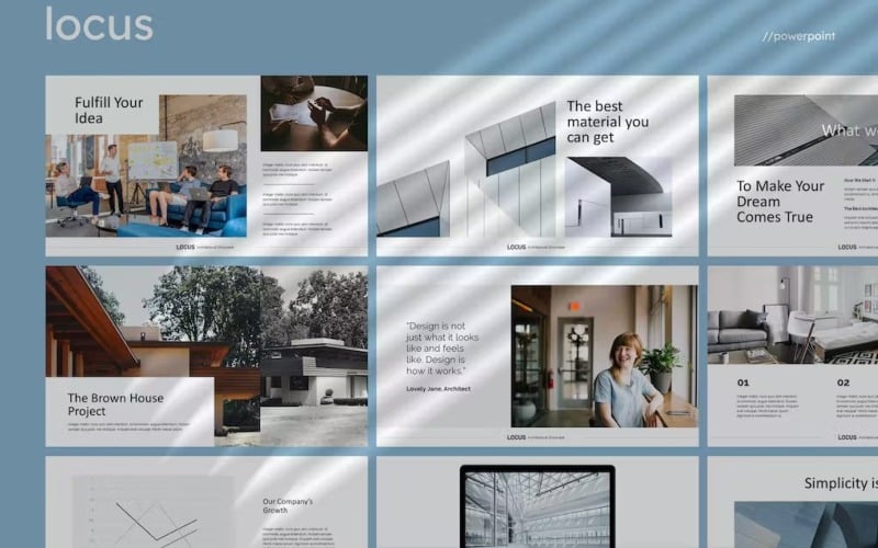 locus simple powerpoint template original
