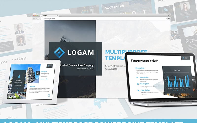 logam multipurpose powerpoint template original