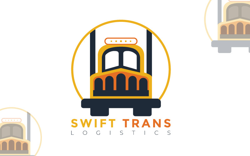 logistic logo design transportation branding original