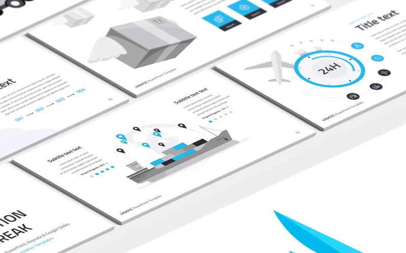 logistic powerpoint template original