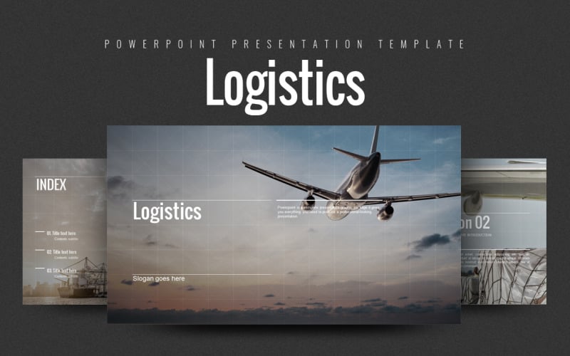 logistics powerpoint template original