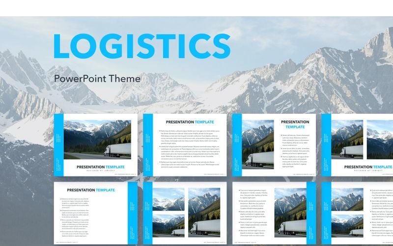 logistics powerpoint template original
