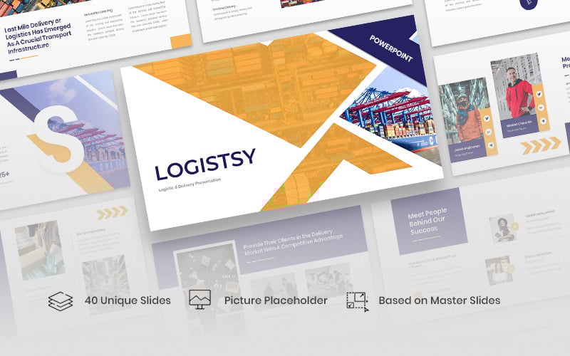 logistsy logistic amp delivery powerpoint template original