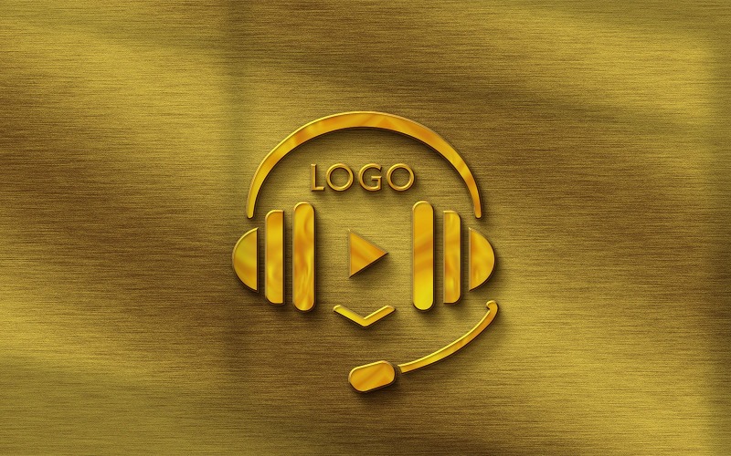 logo headphones musical equalizer streaming music original