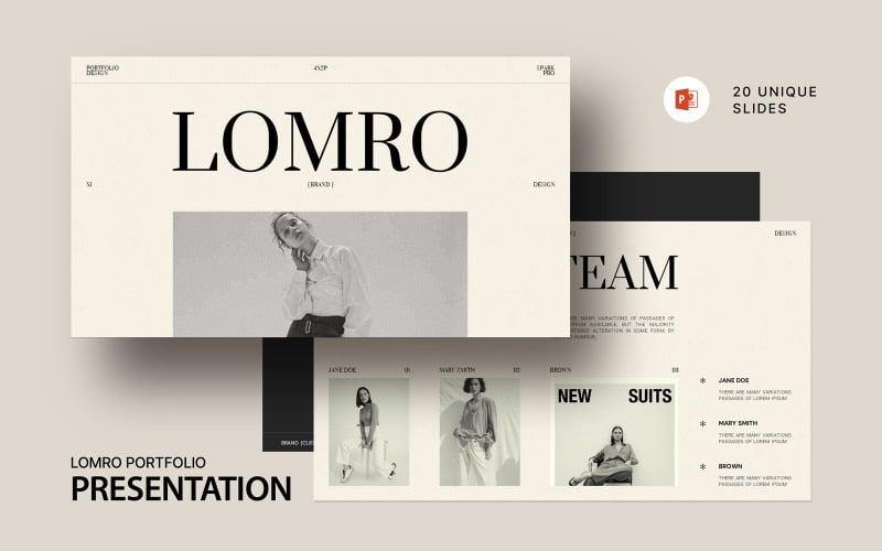 lomro portfolio powerpoint template original