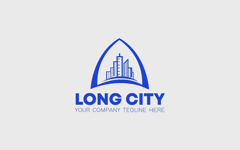 long city logo design template original