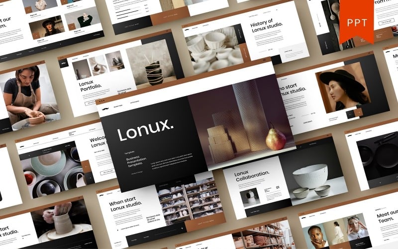 lonux business powerpoint template original