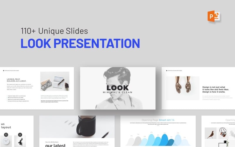 look minimal business presentation original
