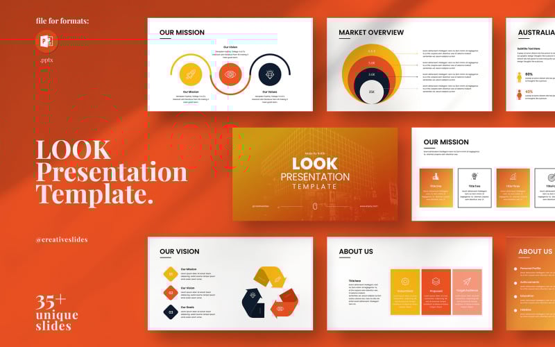 look powerpoint presentation template original