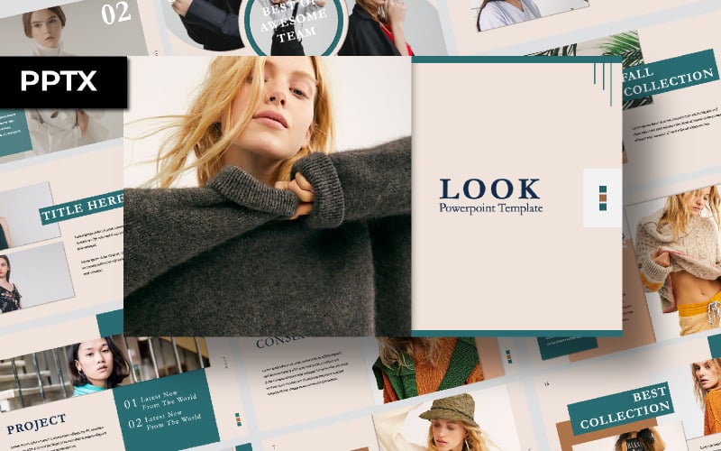 look presentation powerpoint template original