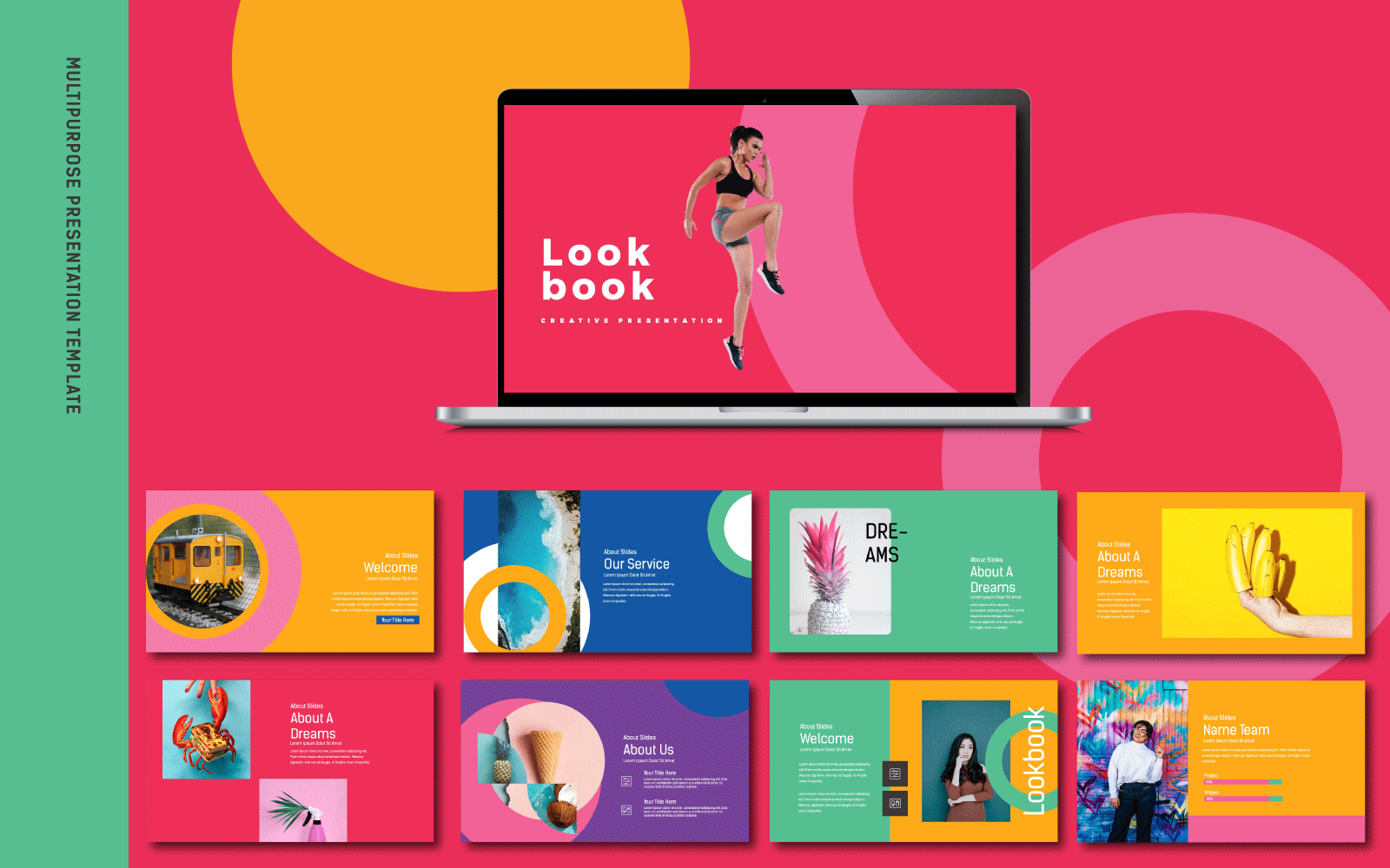 lookbook pastel powerpoint template original