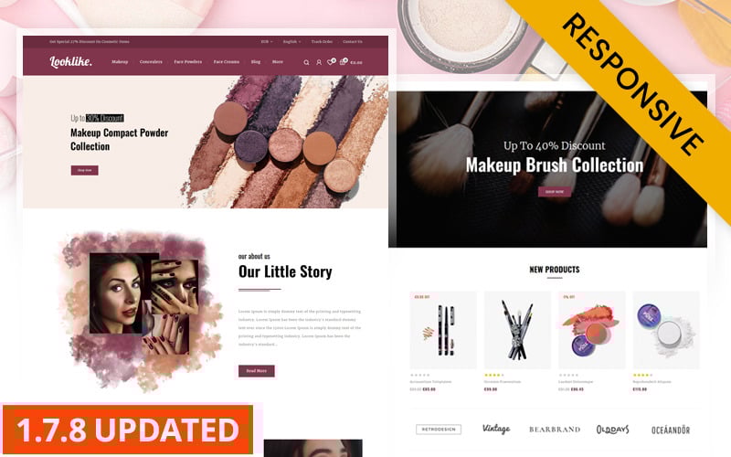 looklike cosmetic store prestashop theme original